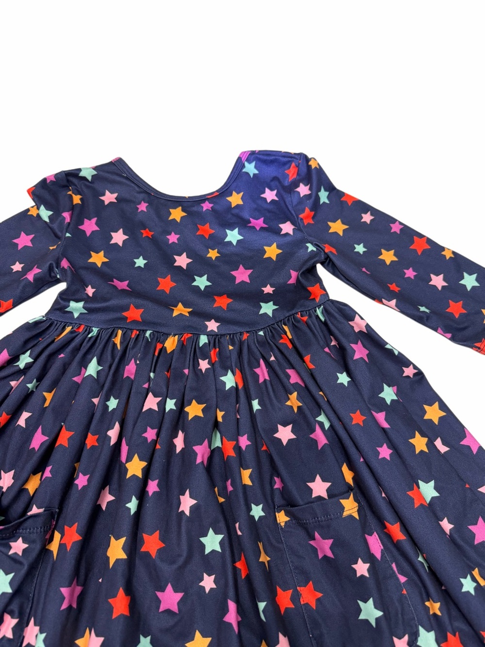 Mila &Rose Girl Dress Blue With Stars  Pockets Size 5/6